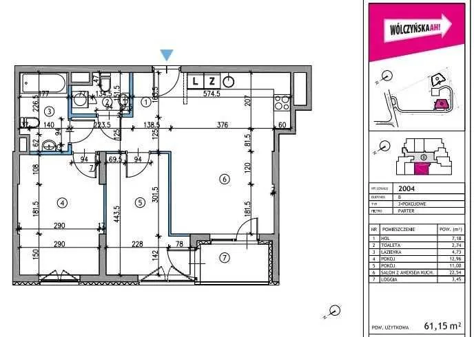 3-Pokojowe Mieszkanie na Bielanach – 61 m² | GARAŻ | PRALNIA | METRO