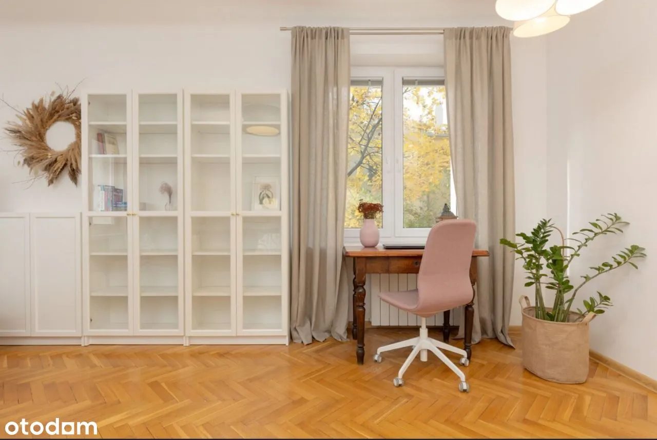 3-stronne 50m2 | Ciche w sercu Saskiej Kępy | + duży strych i piwnica