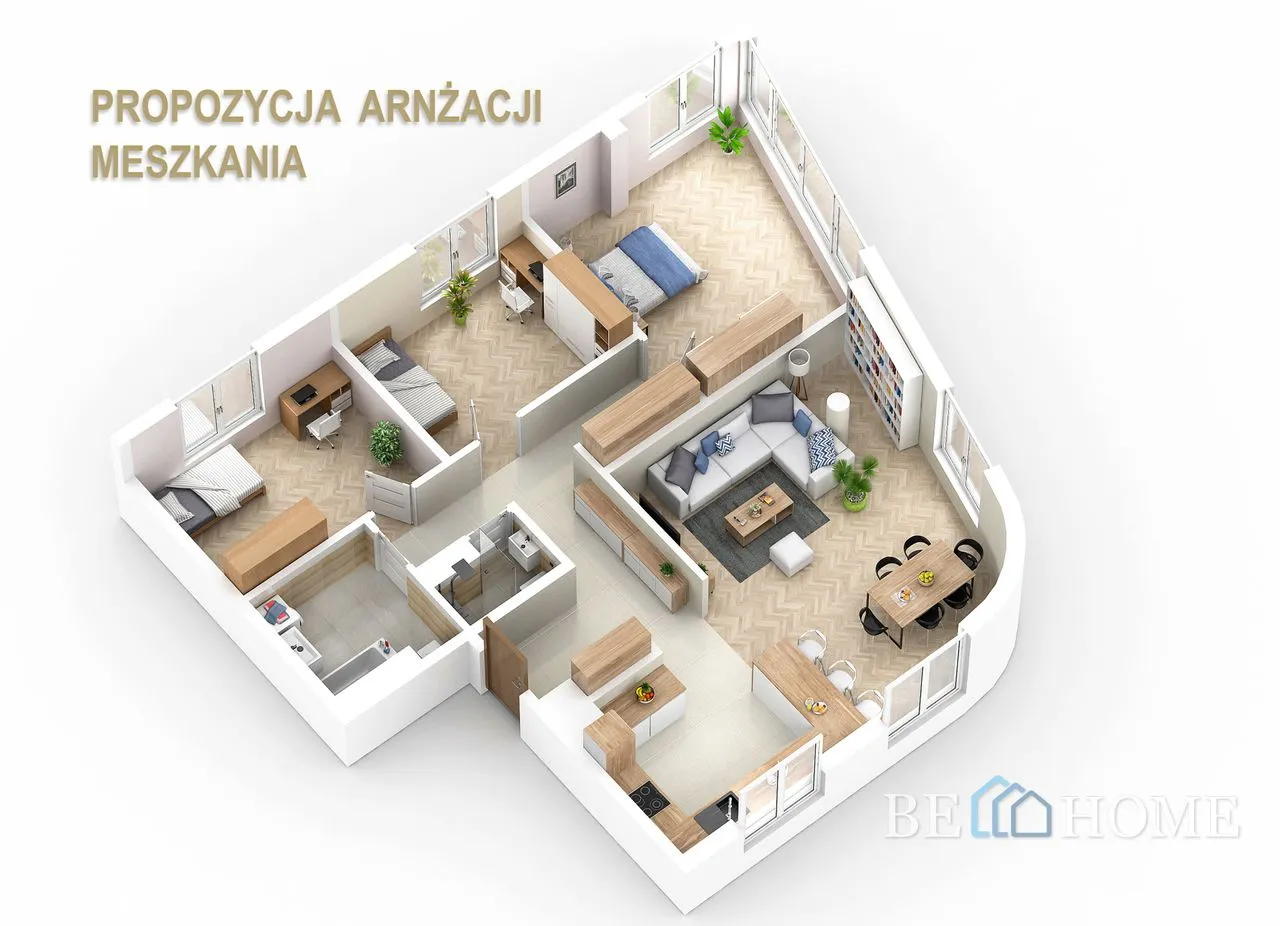 Apartament 107 m2, 4 pokoje, 2 miejsca w garażu, Stary Żoliborz