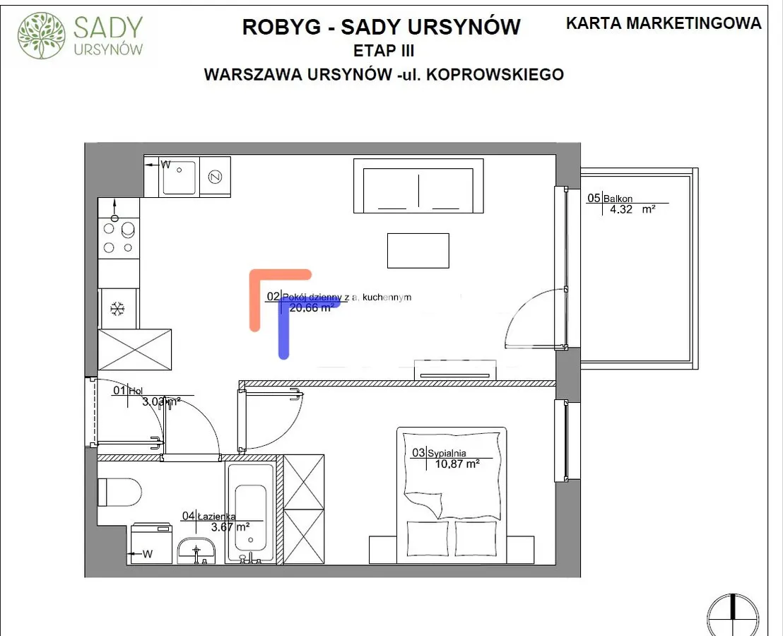 ⭐️ 2 pokoje ⭐ 38,5 m² ⭐️Sady Ursynów⭐️Deweloperski 