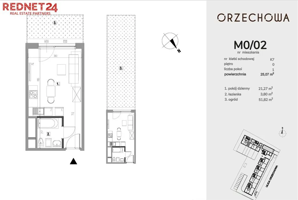Wysokie mieszkanie 3,5m duży ogródek 52m2 