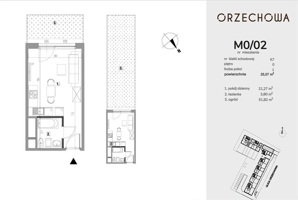 Wysokie mieszkanie 3,5m duży ogródek 52m2
