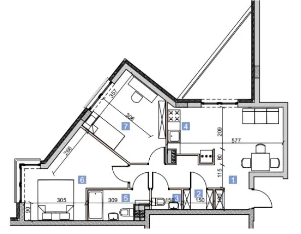 Apartament, ul. Berensona