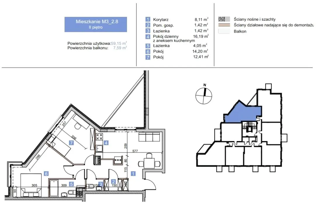 Apartament, ul. Berensona