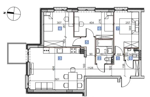 Apartament, ul. Berensona