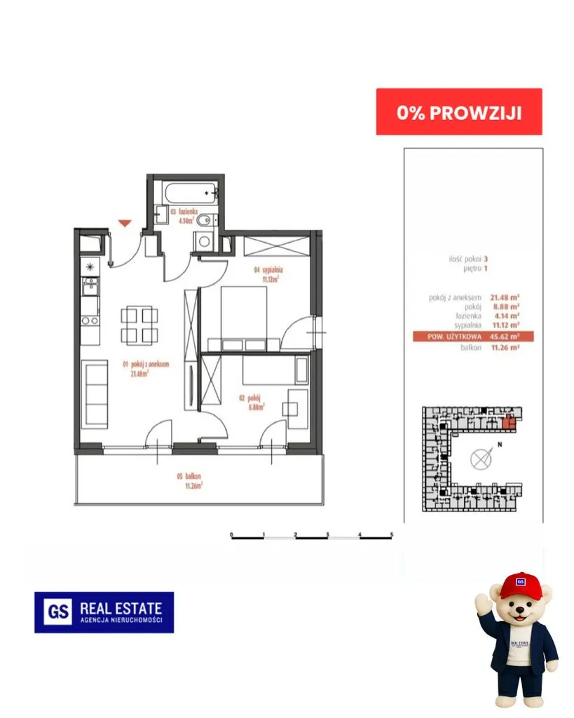 Flat for sale for 802341 zł w Kamionek, Praga-południe, Warszawa