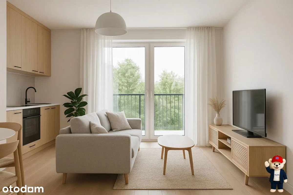 Nowoczesne 2-pok. 37,7 m² – Bokserska; 0% prowizji
