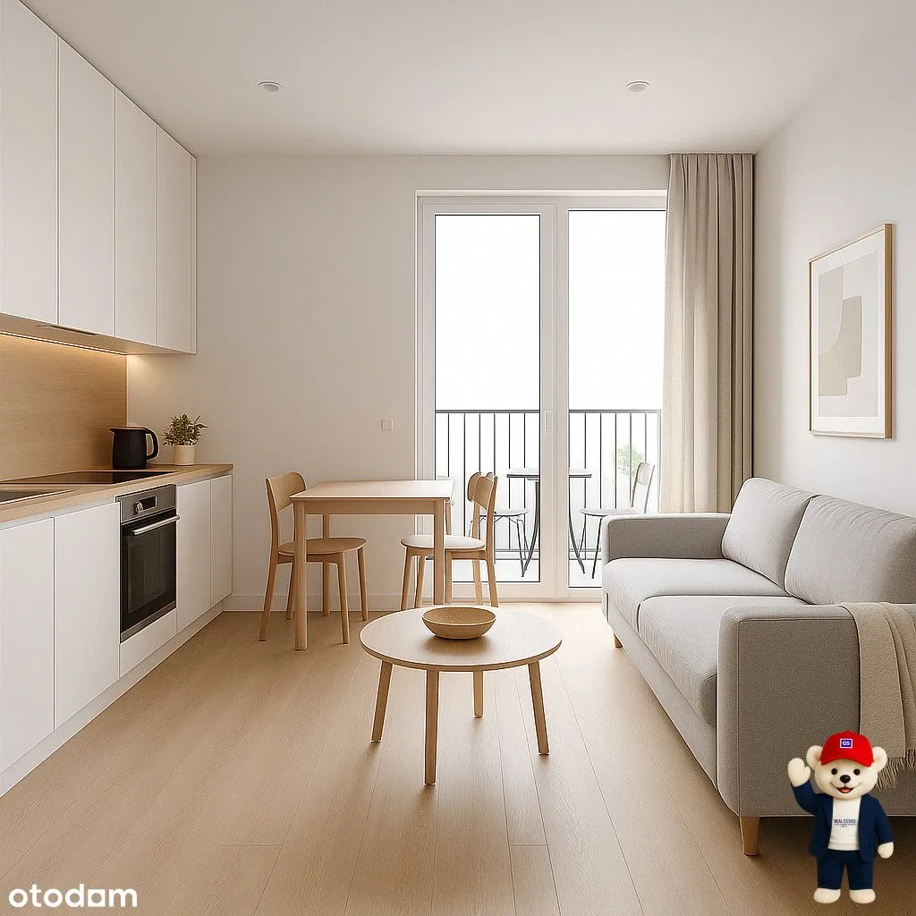 Nowoczesne 2-pok. 37,7 m² – Bokserska; 0% prowizji