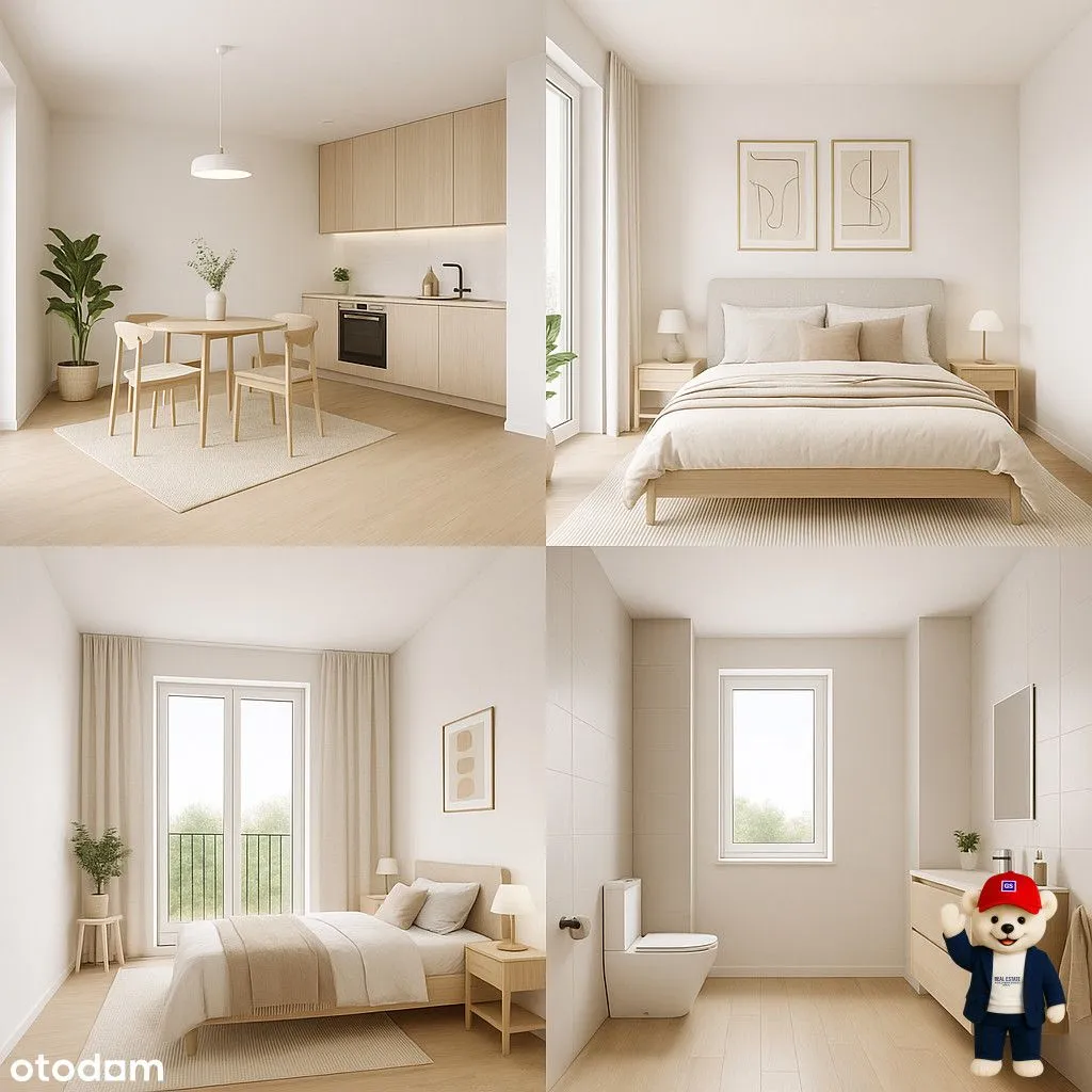 Nowoczesne 3-pok. 47,3 m² | Balkon | 0% prowizji