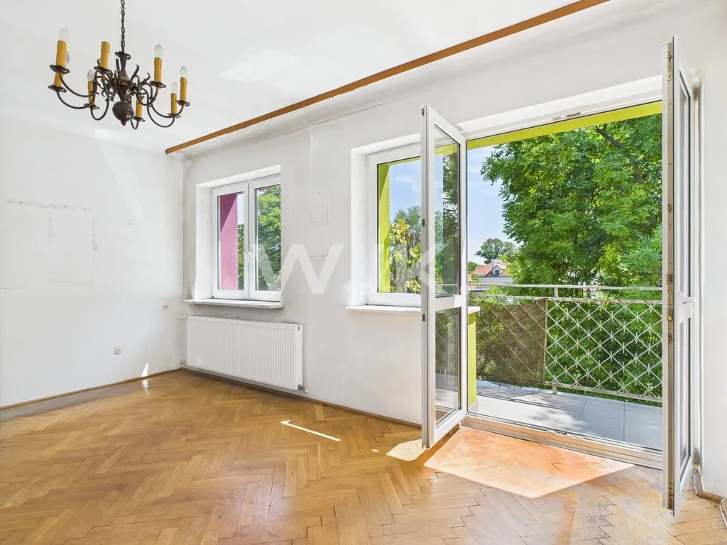 71.46m2, 3 pokoje, balkon, do remontu, Saska Kępa 