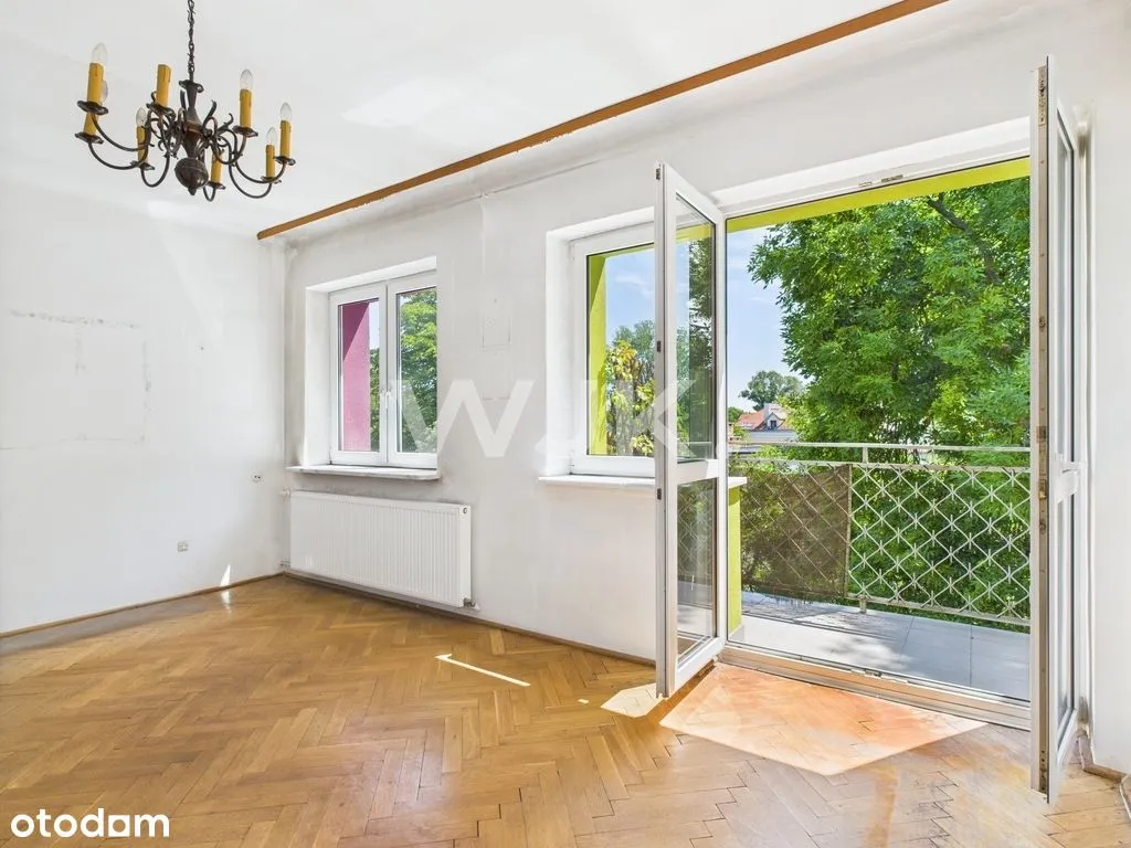 71.46m2, 3 pokoje, balkon, do remontu, Saska Kępa