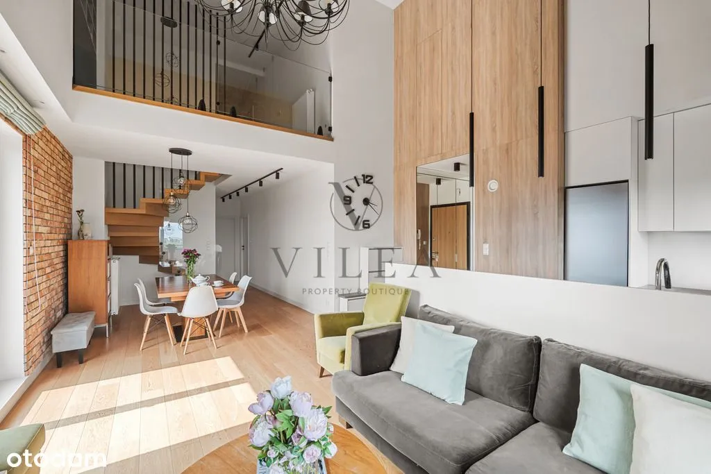 Luksusowy dwupoziomowy apartament w stylu loftowym 