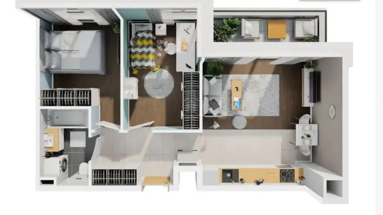 8 min METRO! 3 pok + balkon 