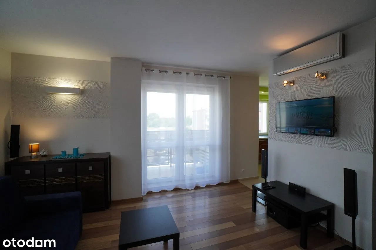 2 pokojowe, 54m2, klimatyzacja, smart tv, parking