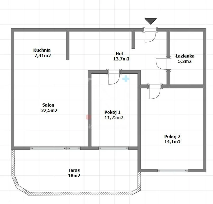 18m2 tarasu/Wysoki standard/Blisko metra/Parkiet