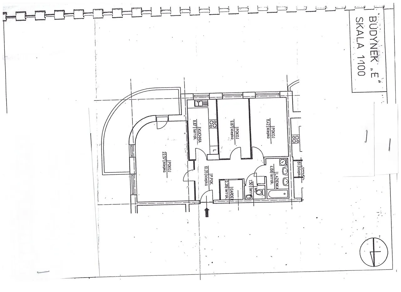 69.04m2, 3 pokoje, duży balkon, do remontu, Mokotów-Ksawerów