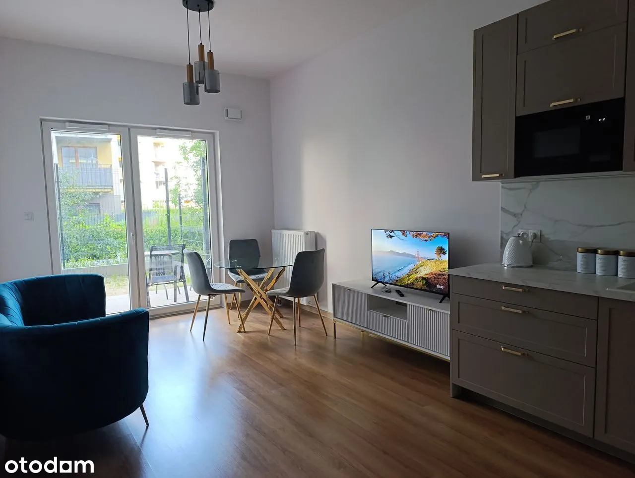 Do wynajęcia nowe mieszkanie 41 m2 z ogródkiem i miejscem w garażu .